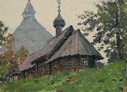 unknow artist Saint Dmitry Solunsky Church in Old Ladoga Sweden oil painting artist